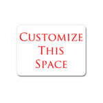 Custom 36x26mm Rectangular Blank Gloss Label - Add Your Text (100)
