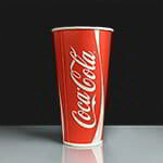 22oz Coke Cold Drink Paper Cup