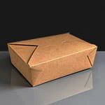 69oz Premium Leak-Proof Food Carton No.3 Brown - Box of 200