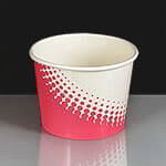 16oz Paper Ice Cream Container Arctic Design
