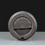 Black Domed Sip-thru Lid To Fit 12oz and 16oz Paper Coffee Cups