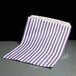 Purple and White Striped Counter Bags 250 x 350mm - Box of 500