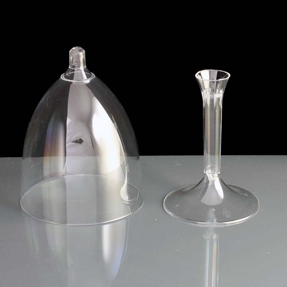 Large 2 Piece Plastic Wine Glass