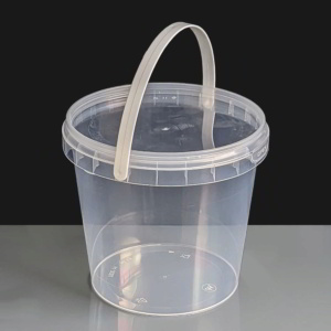 1000ml Clear Round 131mm Diameter Tamperproof Container