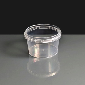 120ml Clear Round 69mm Diameter Tamperproof Container Box of 460