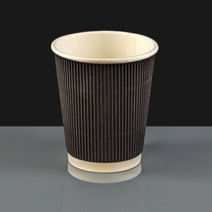 8oz Black Paper Coffee Cup