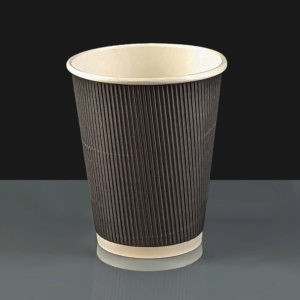 12oz Black Paper Coffee Cup