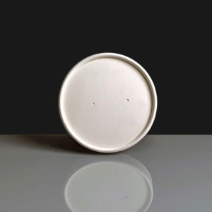 Vented White Paper Lid for 8oz & 12oz Soup Containers