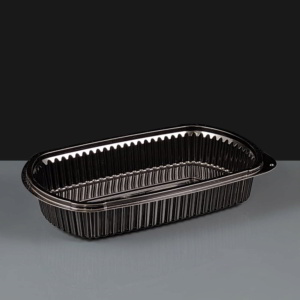 Deluxe Black Microwavable 30oz Container