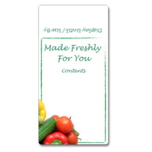 Custom Sandwich Wedge Label - Salad Corner Design (Roll of 25)
