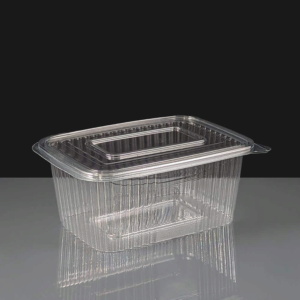 Diamond 1000cc Clear Hinged Salad Container