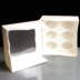 White 6 Hole Mini Cupcake Boxes Film Window