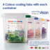 GN1/9 Airtight Food Storage Container & Lid - 1500ml: Box of 6