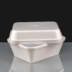 Dart FD15 430ml Rectangular White EPS Foam Container and Lid