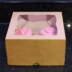 4 Cavity Kraft Cupcake Boxes