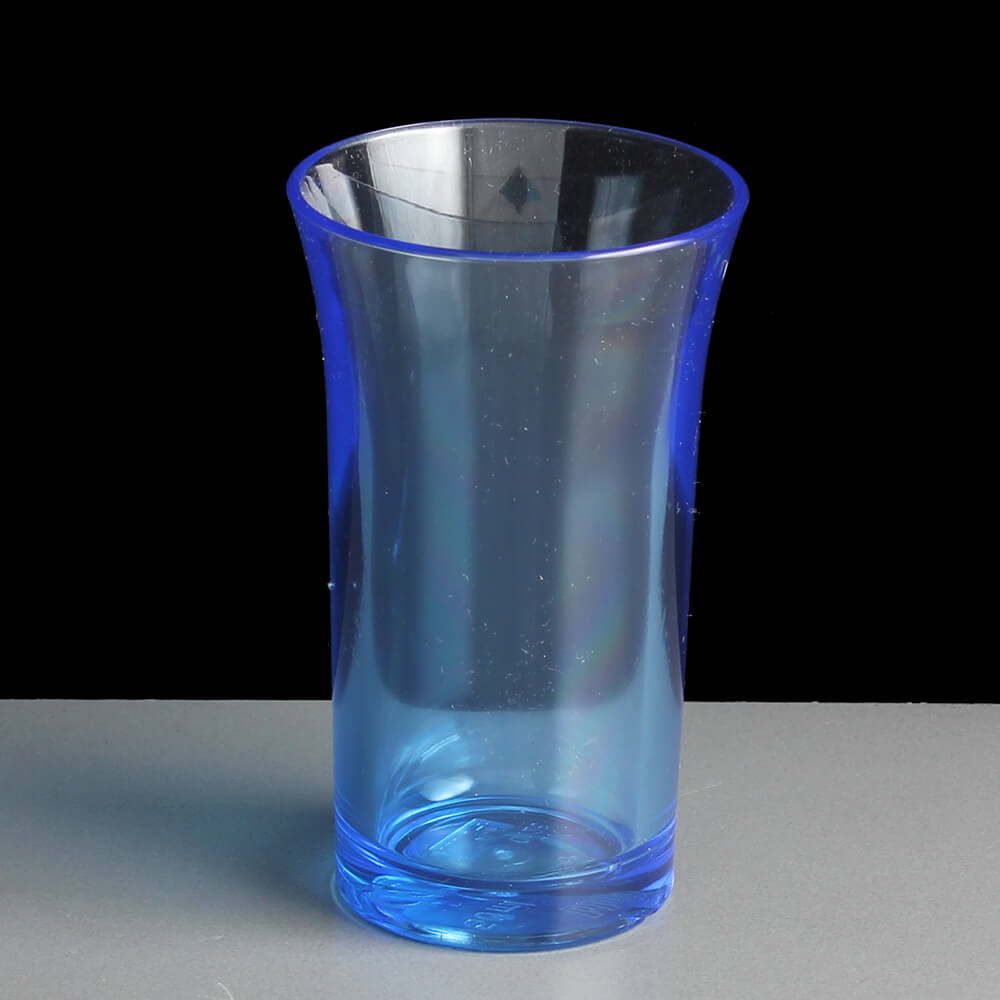 Neon Blue 50ml Reusable Plastic Shot Glasses CE