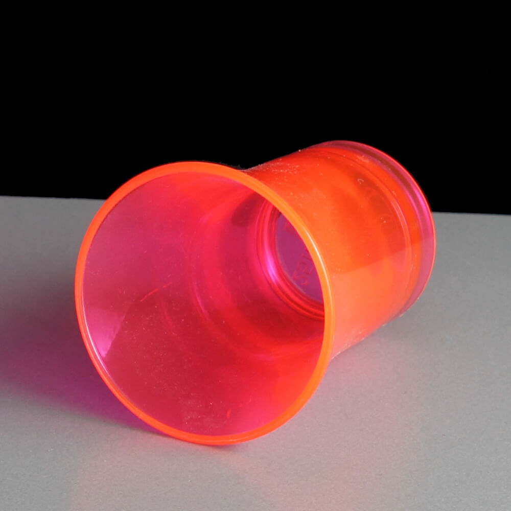 Red 25ml Reusable Plastic Shot Glasses CE