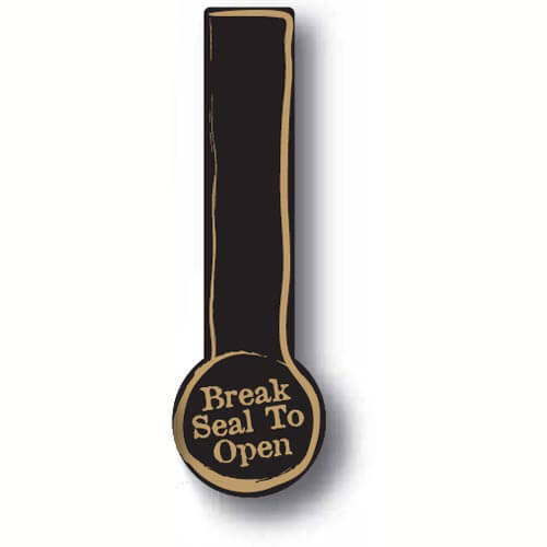 Break Seal to Open Black and Gold Labels (2000)