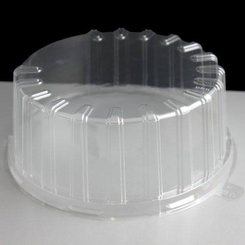 Plastic Round 180mm Cake / Gateau Box Lid Box of 210