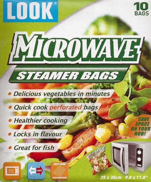 Look Microwave Steamer Bags Pack of 10