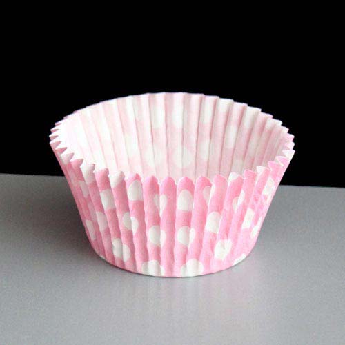 Pink Polka Dot Cupcake or Muffin Cases (180)