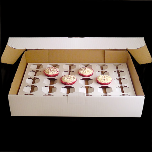 Disposable Cupcake Carrier. Chefible 12 Cupcake Container, Takeout