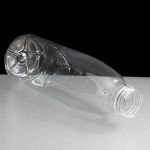 1000ml Clear Plastic Juice Bottle with Clear T/E Cap - Box of 50 