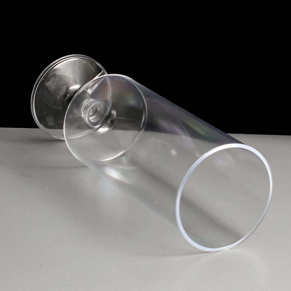 Reusable 7oz Stackable Plastic Champagne Glasses