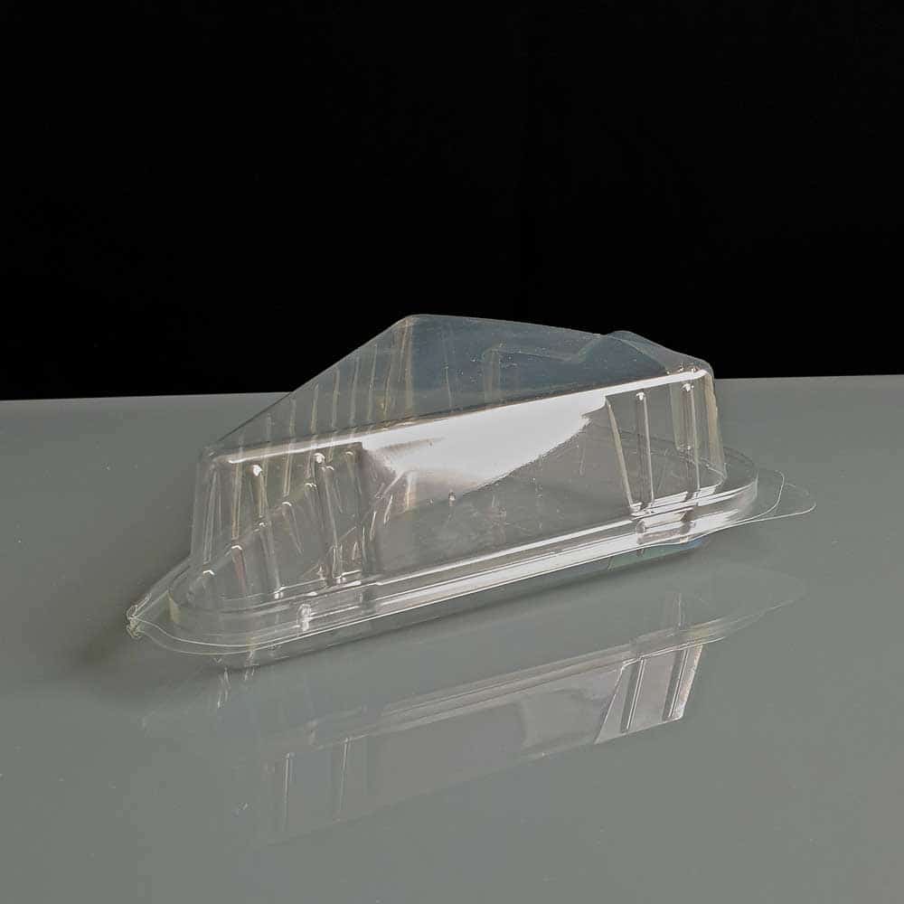 Plastic Hinged Cake Slice / Wedge Box of 600