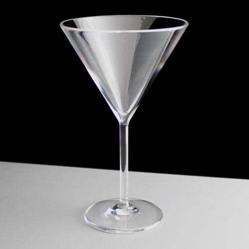 plastic martini glasses