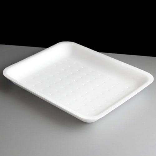 Wide White Polystyrene Tray 14D