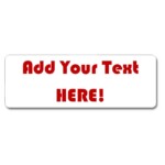 100x35mm Rectangular Blank Gloss Label - Add Your Own Text (Roll 25)