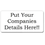Custom 101x50mm Rectangular Blank Gloss Label - Custom Text (Roll 25)
