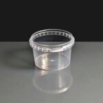 120ml Clear Round 69mm Diameter Tamperproof Container