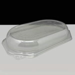 Small Octagonal Clear Sandwich Platter Lid: Box of 100