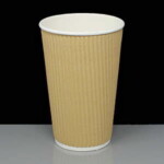 16oz Kraft Insulated Hot Drink Paper Coffee Cup
