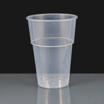 Disposable Plastic 2 Pint to Line Glasses - CE Stamped