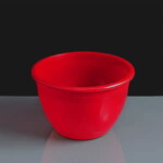Red Plastic 1lb Pudding Basin (5)