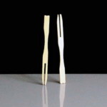 315W Wooden 90mm Bamboo Buffet Forks