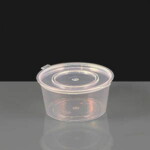Clear 4oz (128ml) Hinged Lid Deli Pot