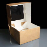 4 Cavity Kraft Cupcake Boxes