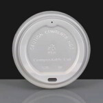 Compostable Sip-Thru Lid for 12 & 16oz INGEO Paper Cup