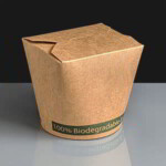 26oz Biodegradable Large Food Tub / Brown Noodle Box