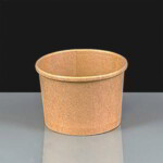 8oz Kraft Heavy Duty Paper Soup Container 