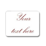 51x38mm Rectangular Blank Gloss Label | Add Your Own Text (Roll 25)