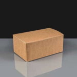 Kraft Small Compostable Chicken Box 145 x 85 x 60mm 