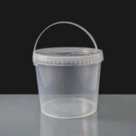 5L Clear Round Tamperproof Bucket & Lid (Box of 25)