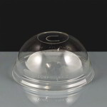 Domed PLA Compostable Straw Slot Lid