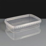 600ml Rectangular Tamperproof Container and Lids
