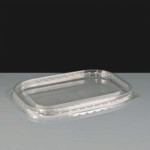 PET Lid for Kraft Rectangular Salad Bowls